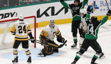 Rantanen's shootout winner, Oettinger's 27 saves lift Stars over Penguins 3-2