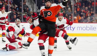 Flyers lose 4-3 in overtime to Hurricanes as Jackson Blake scores in shootout