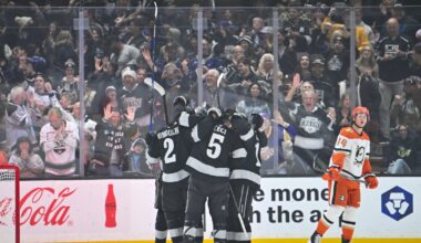 Alex Laferriere nets hat trick as Kings end scoring funk in 6-1 win over Ducks