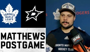 Auston Matthews | Post Game @ Dallas Stars | December 21, 2025