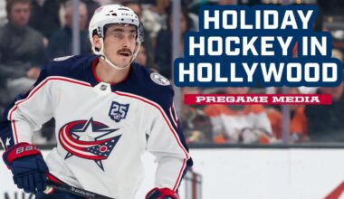 Holiday Hockey in Hollywood 🏒 Head Coach Dean Evason, Charlie Coyle, Mason Marchment and Ivan Provorov | Pregame Media