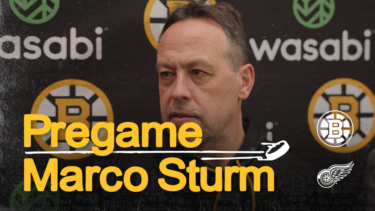 Press Room: Marco Sturm | Boston Bruins