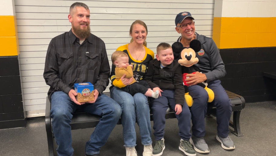 Bruins, Baking Memories 4 Kids make dream come true for local family