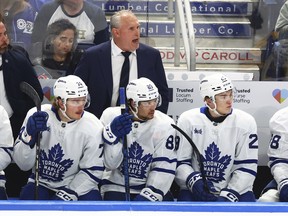 Maple Leafs head coach Craig Berube