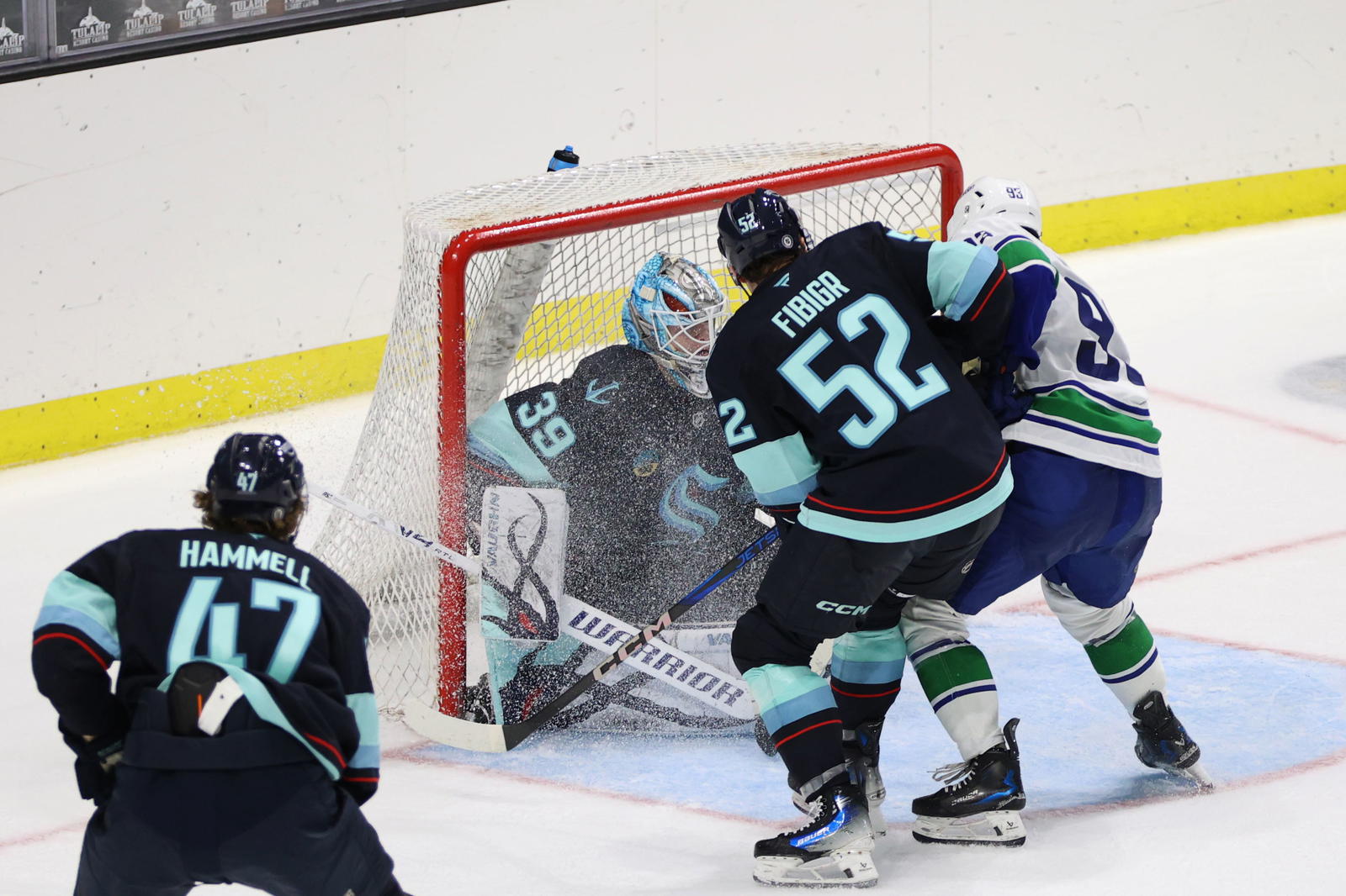 September 13, 2025: Jakub Fibigr Competes in the Kraken vs. Canucks Prospect Challenge photo by Candace Kludt | The Hockey News