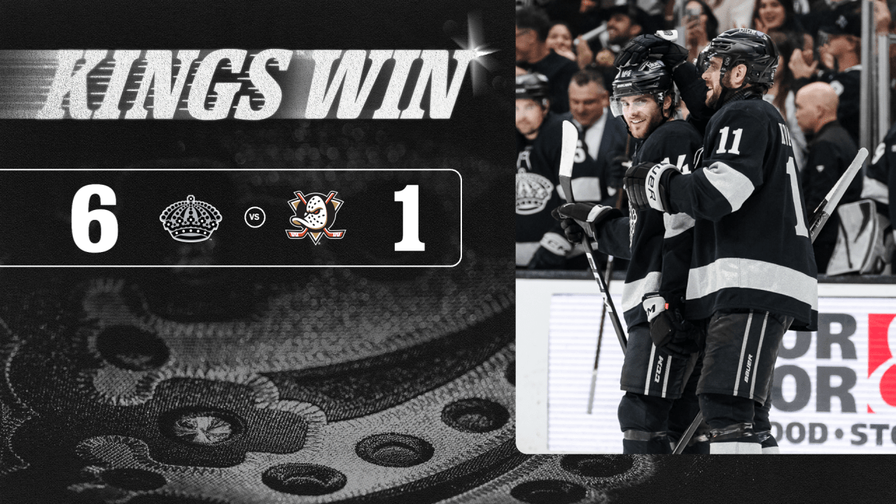 RECAP: Kings 6, Ducks 1, 12/27