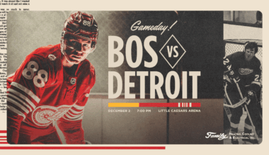 PREVIEW: Red Wings anticipate another physical clash when Bruins visit on Tuesday