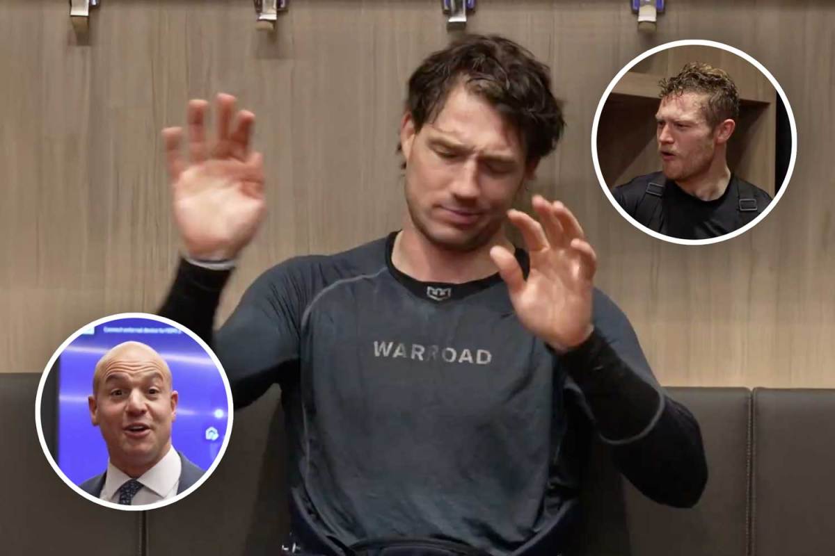 Brandon Duhaime gets special callout from Spencer Carbery, barking from teammates after fighting Joel Edmundson for rough Ethen Frank hit