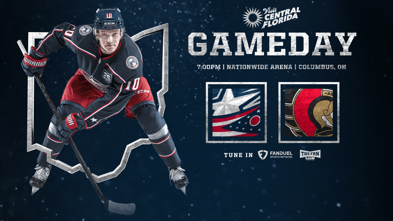 PREVIEW: Blue Jackets host Senators to kick off homestand