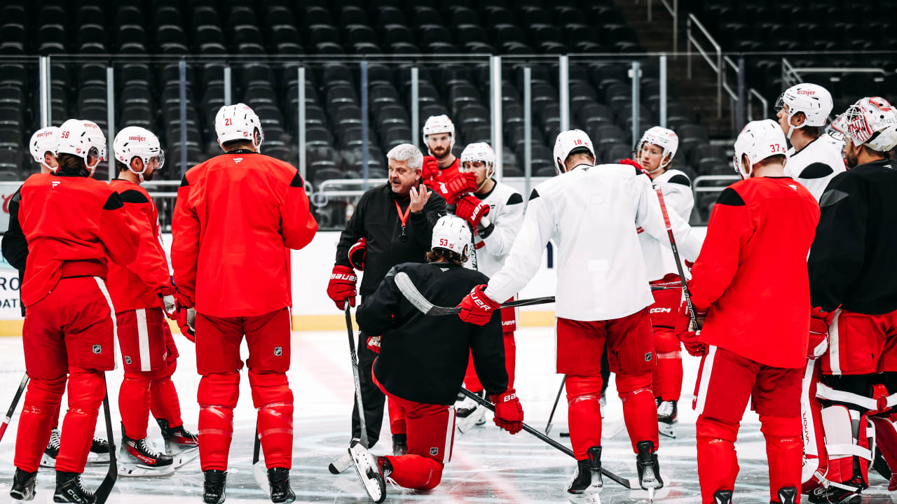 Red Wings practice in Seattle on Friday afternoon, prepare for Western Conference stretch of season-long six-game road trip
