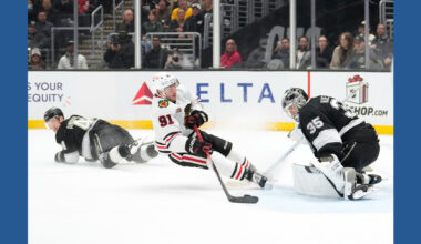 Connor Bedard scores for 3rd straight game, Blackhawks hold off Kings 2-1