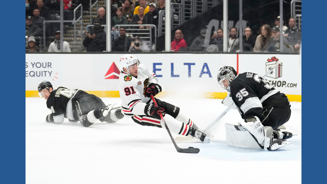Connor Bedard scores for 3rd straight game, Blackhawks hold off Kings 2-1