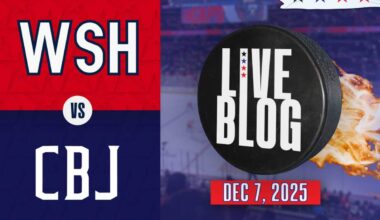 Live updates: Washington Capitals vs Columbus Blue Jackets at Capital One Arena