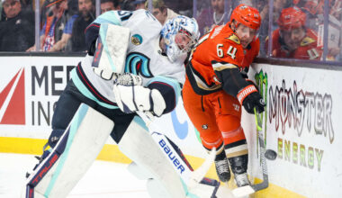 Grubauer makes 38 saves for Kraken in win against Ducks