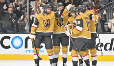 Golden Knights score 5 in 1st period, cruise past Sharks