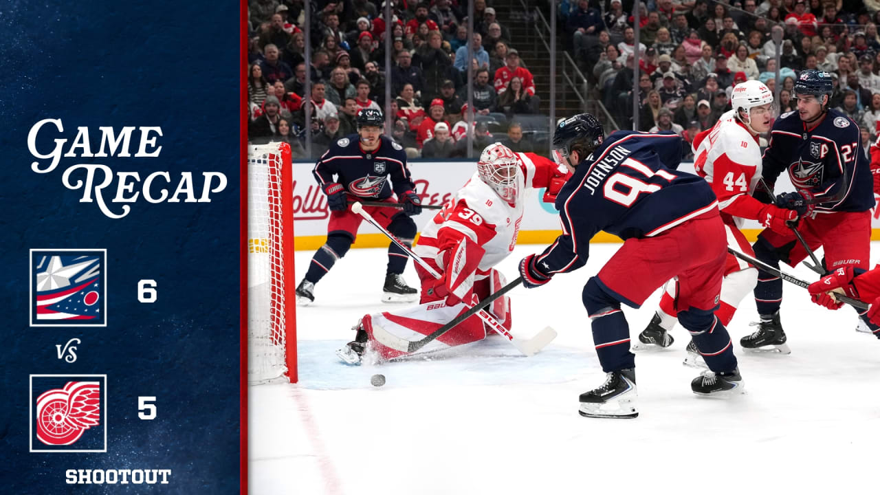 Fantilli scores twice, Blue Jackets rally for shootout win