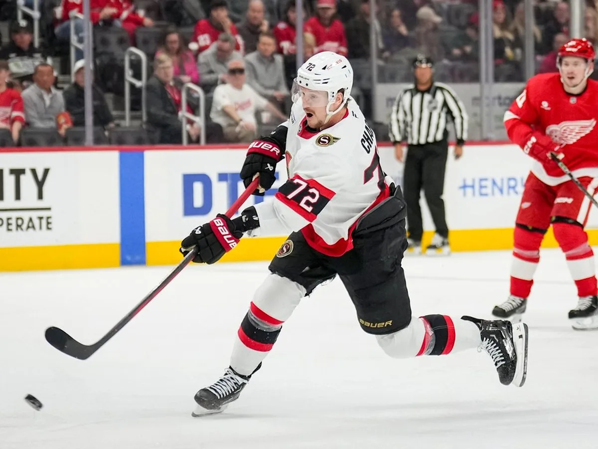 Thomas Chabot back at Ottawa Senators practice but Linus Ullmark makes an early exit