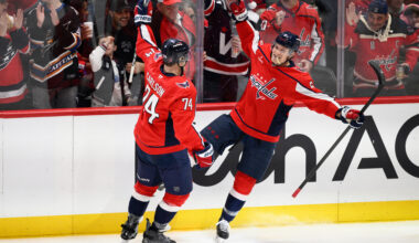 Capitals' Team Canada hopefuls Thompson and Chychrun shine in a win over Maple Leafs