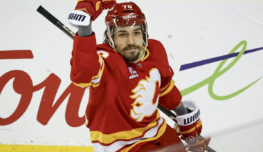 Three not-so-cheesy takeaways as Flames talk pizza after home victory over Oilers