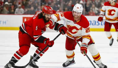 Three takeaways as Flames fall to Hurricanes in OT, wrap up a month marked by progress