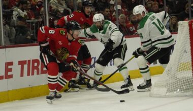 Dallas falls to Chicago 4-3 in shootout loss