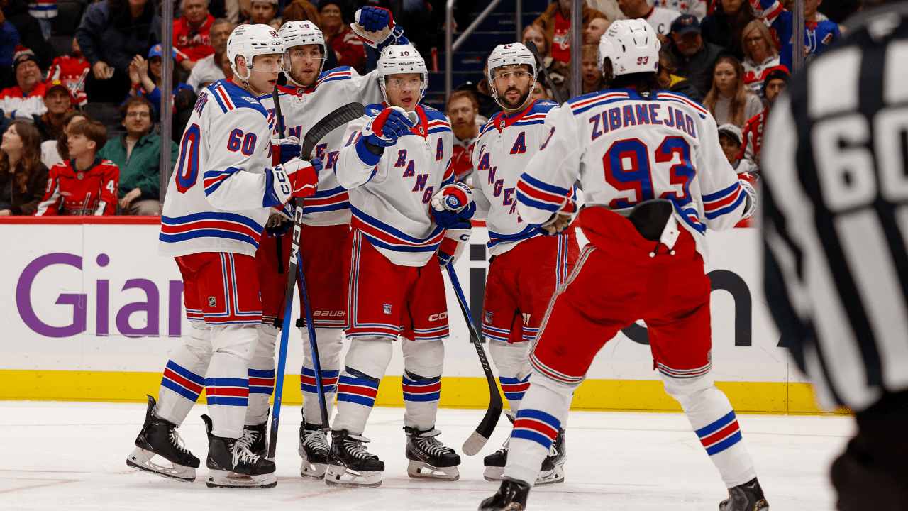 Rangers score 5 straight goals in 3rd period, rally past Capitals