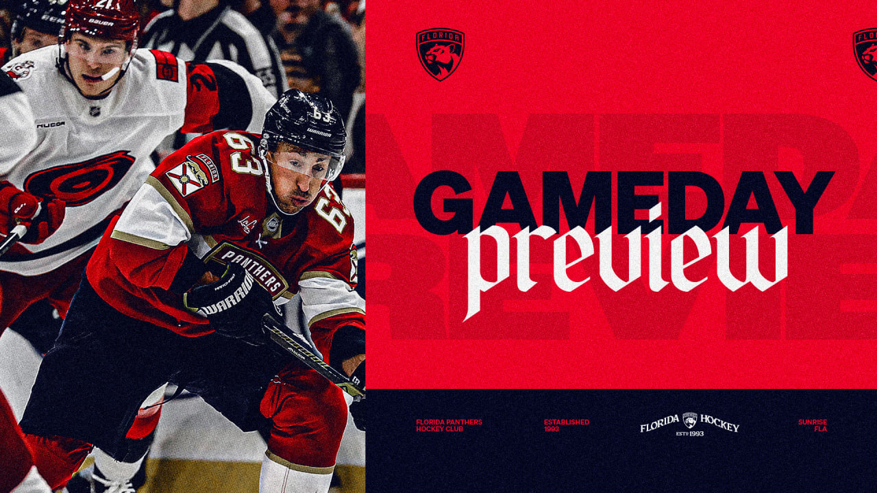 PREVIEW: Panthers visit Hurricanes for pre-holiday break battle in Raleigh 