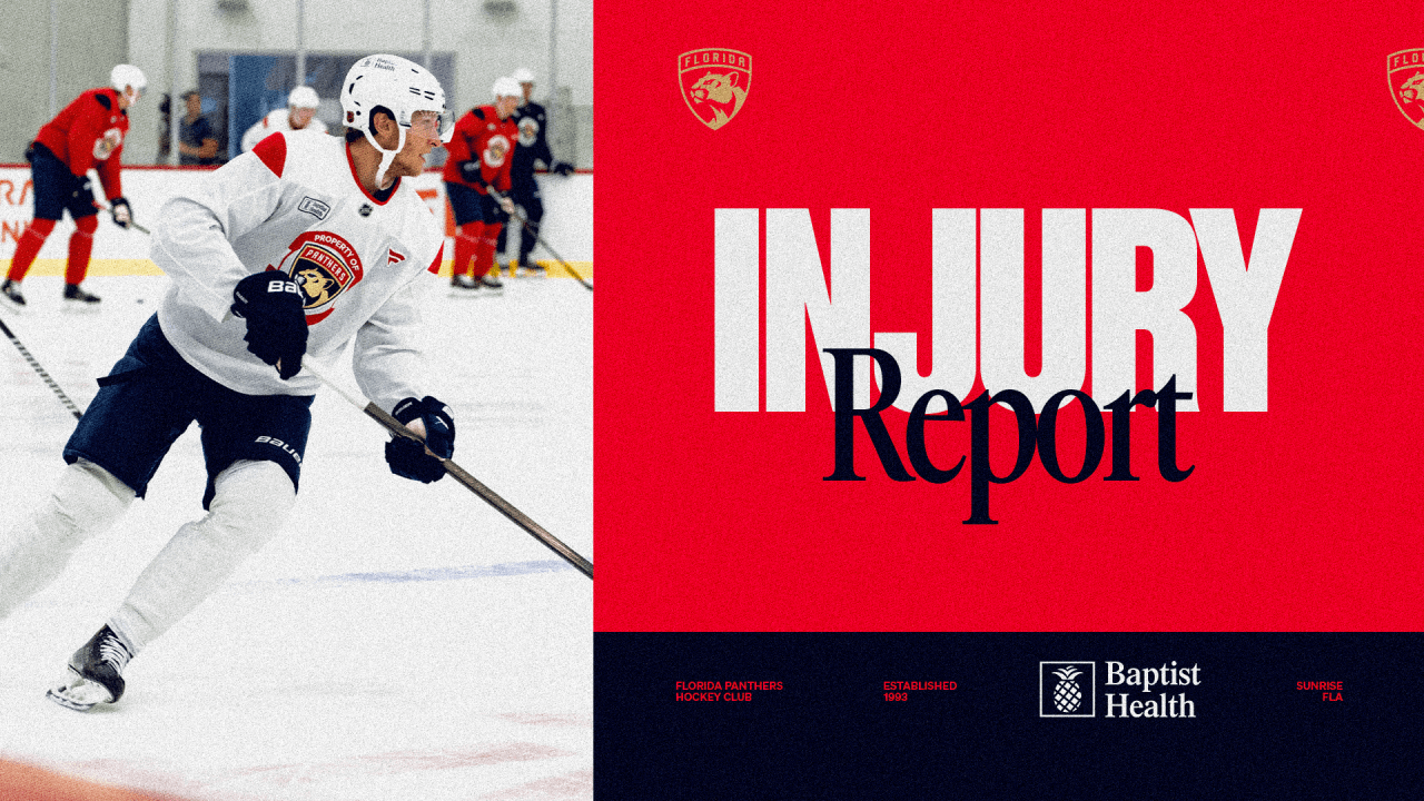 Luostarinen rejoins Panthers at practice, return to lineup to be determined