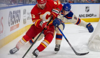 Flames defenceman MacKenzie Weegar made sure to address teammates after game misconduct