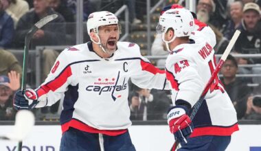 NHL roundup: Ovechkin scores twice in Caps' dominant win over Sharks