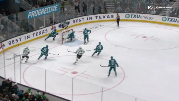 Wyatt Johnston scores 2, Roope Hintz has goal and assist as Stars beat Sharks 5-3