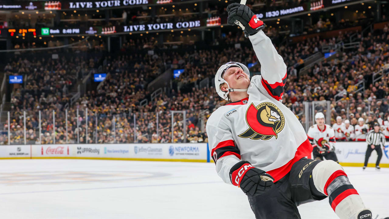 Zetterlund scores twice, Senators defeat Bruins for 4th straight win