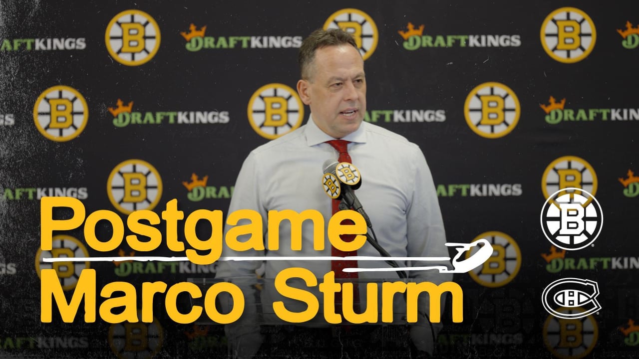 Press Room: Marco Sturm | Boston Bruins