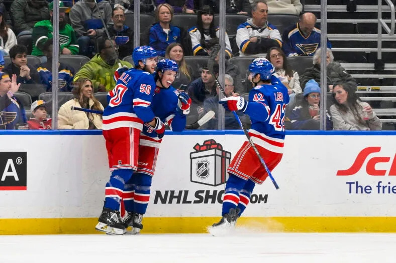 NHL: New York Rangers at St. Louis Blues