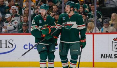 Quinn Hughes scores in Wild debut