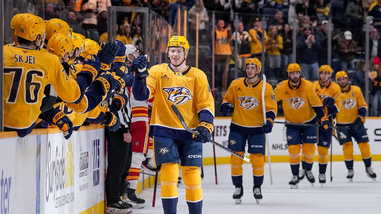 Schaefer, Wiesblatt Score First NHL Goals, Stamkos Reaches Milestone as Preds Beat Flames