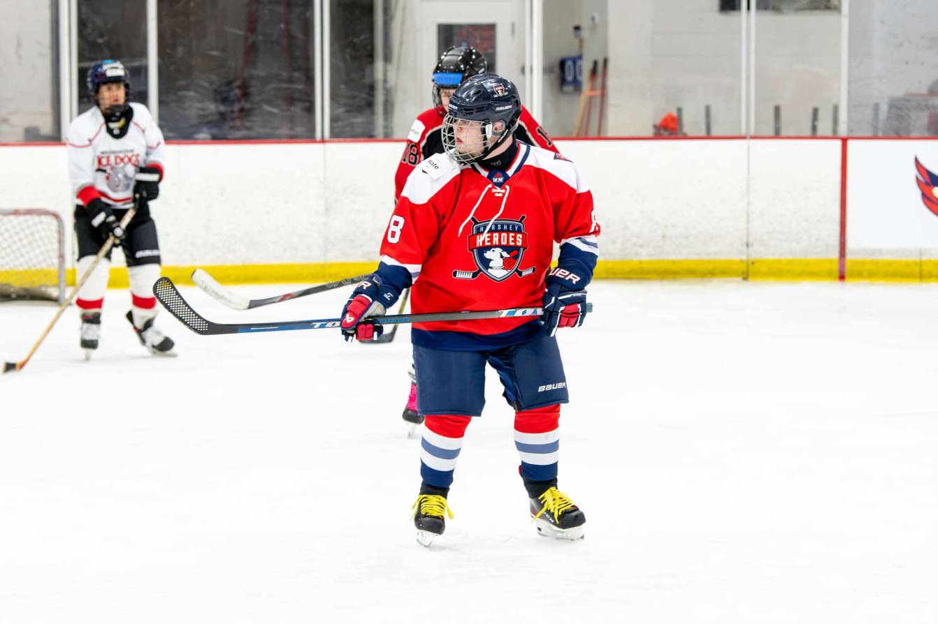Nate Miller at the American Special Hockey Association clinic