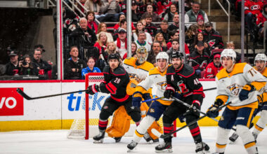 Preds Score Three in Third but Fall to Hurricanes