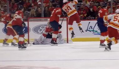 Flames Rally Past Panthers 5-3 Behind Depth Scoring and Cooley’s Rebound Performance