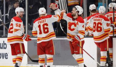 Frost family shines from start to finish on big night for Flames