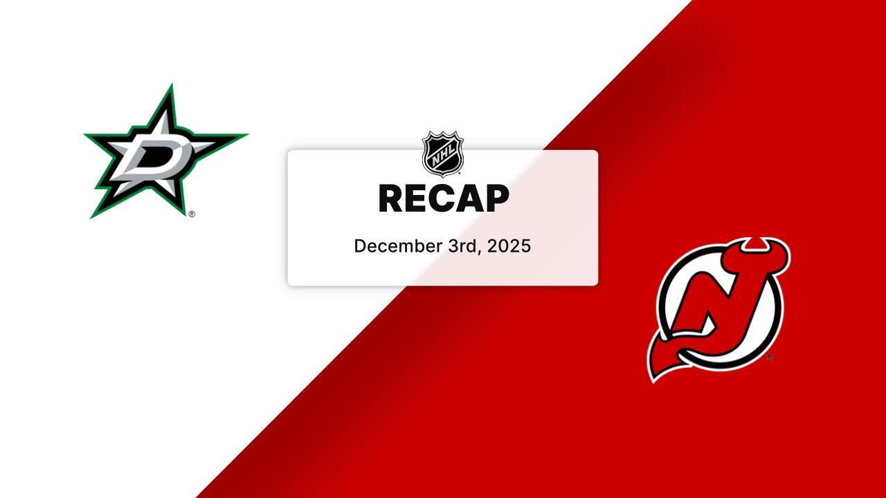 Stars 3, Devils 0 | HIGHLIGHTS