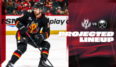 Projected Lineup - Flames vs. Sabres