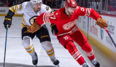 Moritz Seider helps Detroit Red Wings beat Boston Bruins 5-4