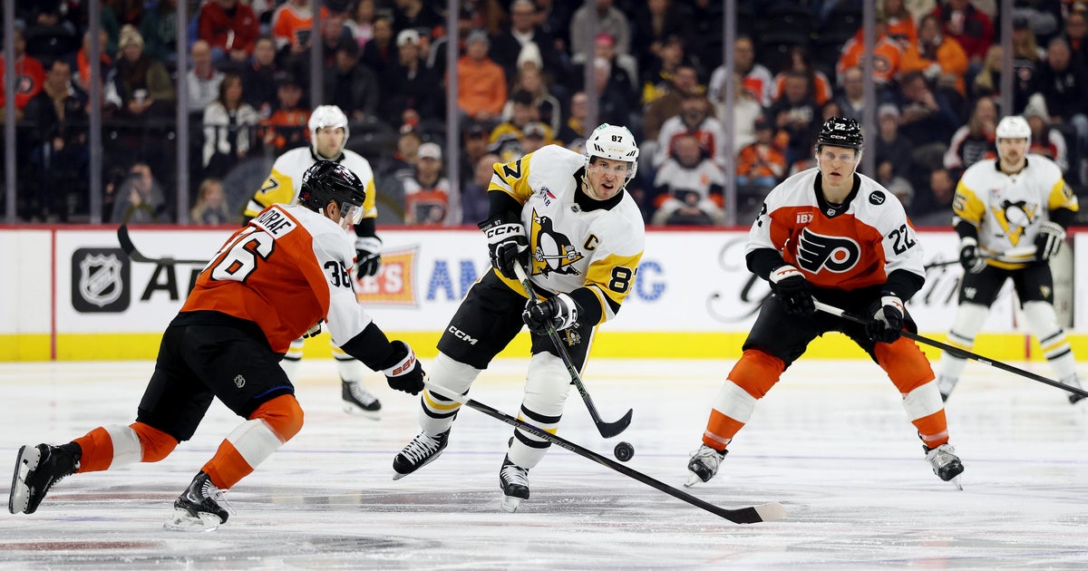Sidney Crosby scores 58th, 59th career goals vs. Philadelphia Flyers in Pittsburgh Penguins' dominant win