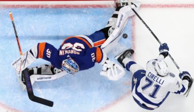 Islanders 2, Lightning 1: Relief, and end to Tampa’s streak