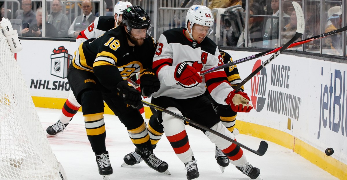 New Jersey Devils Lose Fifth Straight In 4-1 Loss To Boston Bruins