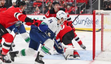 Devils Hold Canucks to 15 Shots, But Lose 2-1 as Offense Cannot Solve Demko