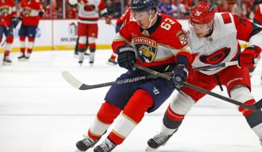 Hurricanes allow comeback, fall to Panthers, 4-3, in shootout