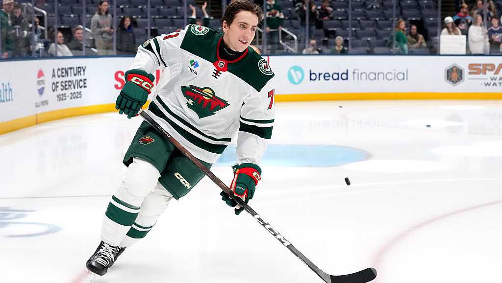 Iowa Wild defenseman Carson Lambos makes NHL debut