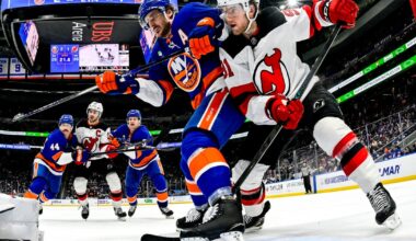 Adam Pelech scores late in 3rd period, Islanders beat Devils 2-1